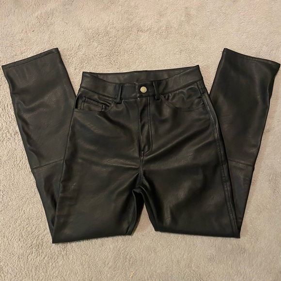 H&M Pants & Jumpsuits Hm Leather Pants Poshmark